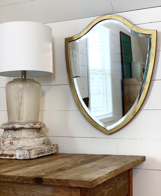 Our Hopeful Home: Gold Leaf Rub 'n Buff Magic: Thrift Store Mirror