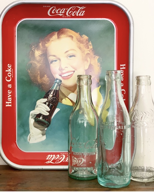 Coca Cola Wooden Fishtail Design Bottle Cap Shape Wall Clock Reto Vintage
