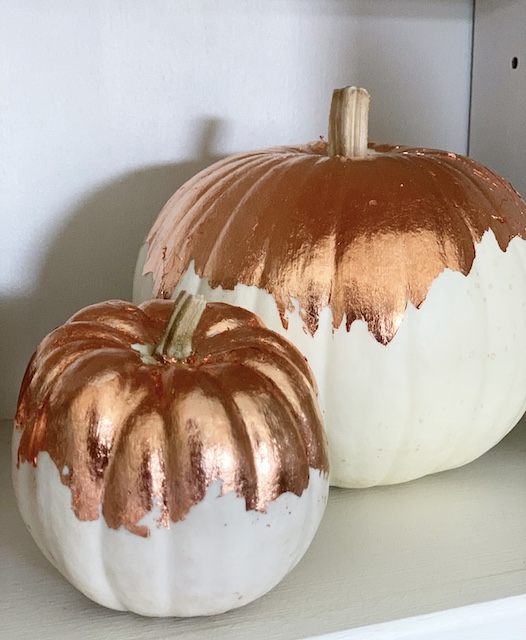 Gilded Pumpkins - MY WEATHERED HOME