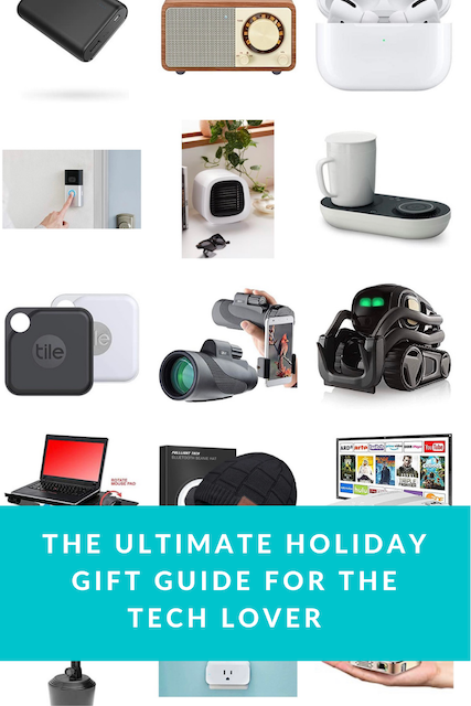 a picture of all sorts of gifts for the tech lover