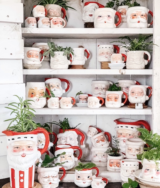 Santa Mugs Are Comin' to Town! – Flea Market Finds: Home and Garden  Decorating Ideas by Expert Interior Decorators