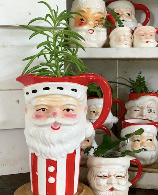 Santa mug close up