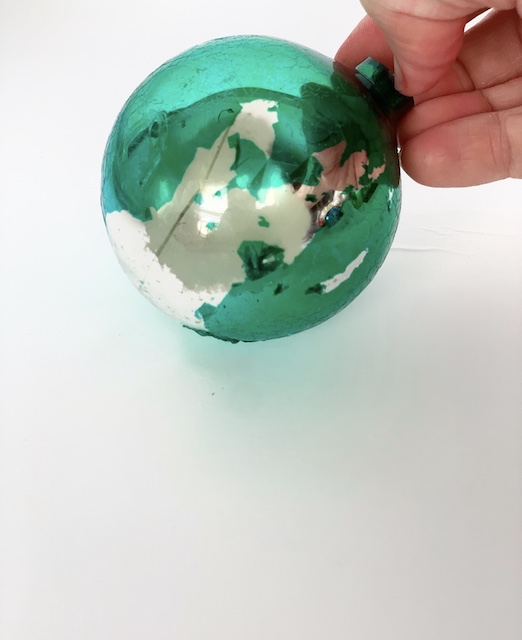 green ornament that was ruined