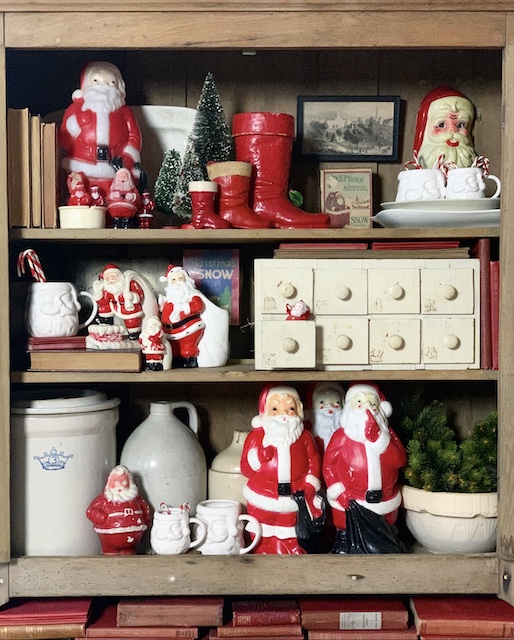 santa cabinet straight on view