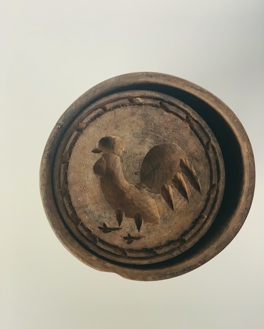 rooster butter mold