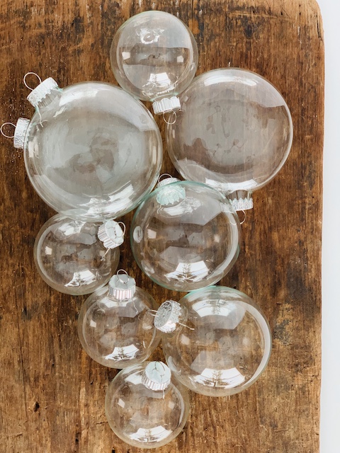 a variety of glass ornaments 