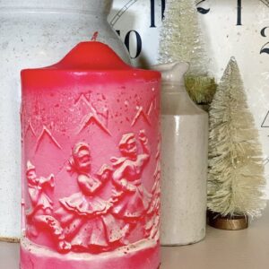 a rare red Gurley Candle