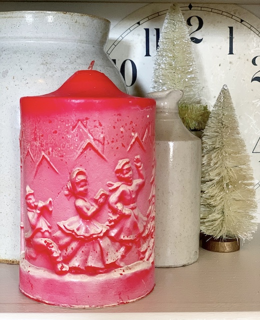 a rare red Gurley Candle