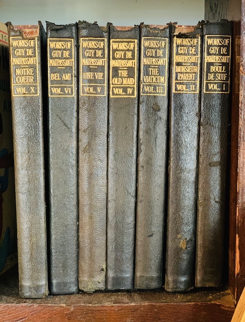 a set of antique books
