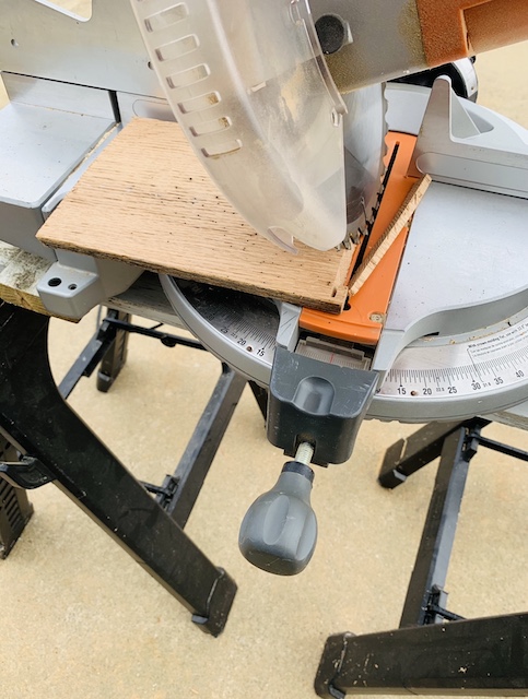 using the miter saw