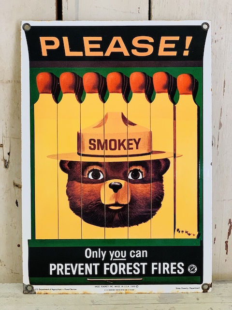 smokey the bear sign