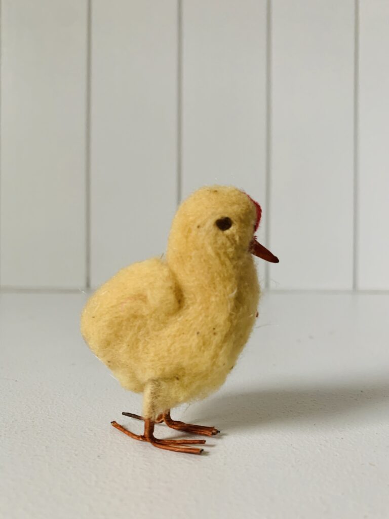 a spun cotton easter chick