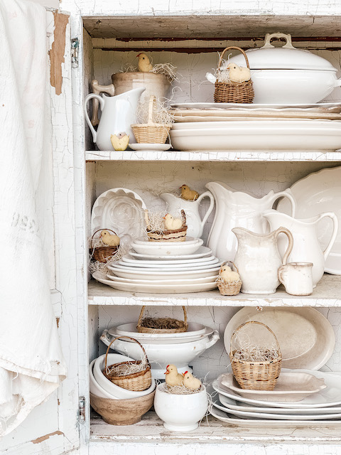 little chicks on a shelf