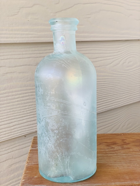 a cloudy bottle