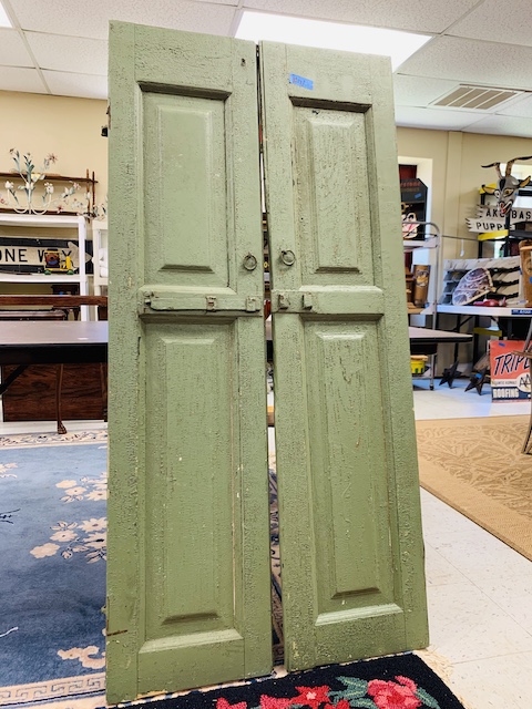 antique doors at an auction