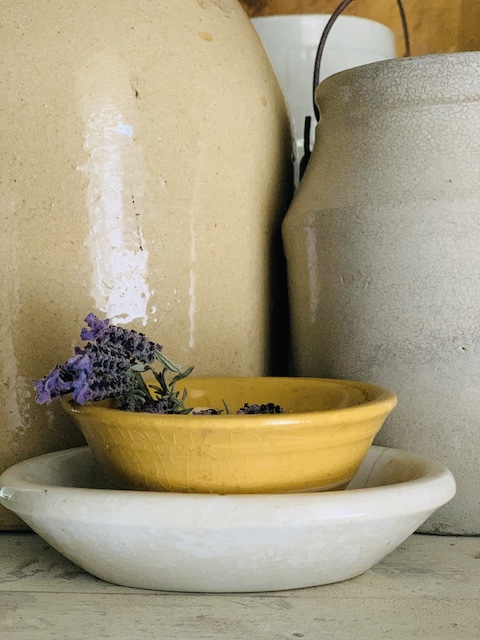 lavender in a bowl for display