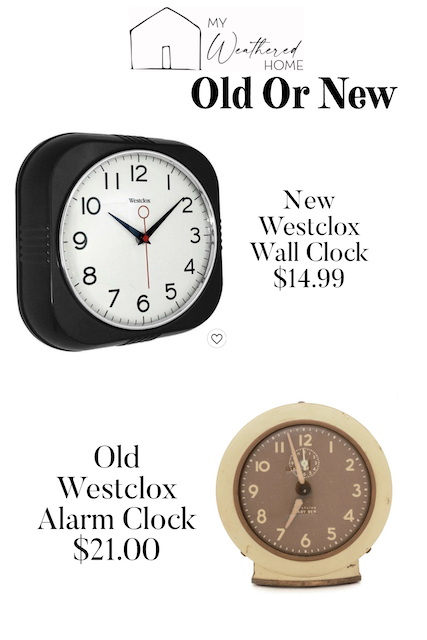 clock options old and new