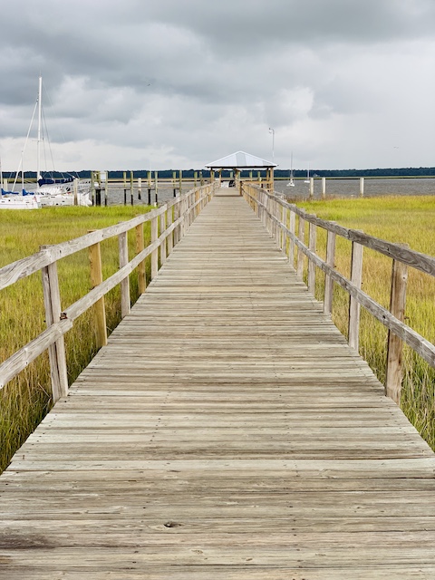 a dock that is located in amelia island florida