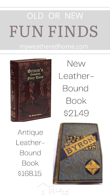 Old or new leather bound books