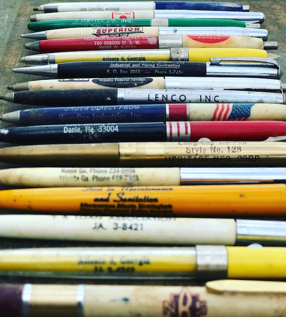a vintage pen collection
