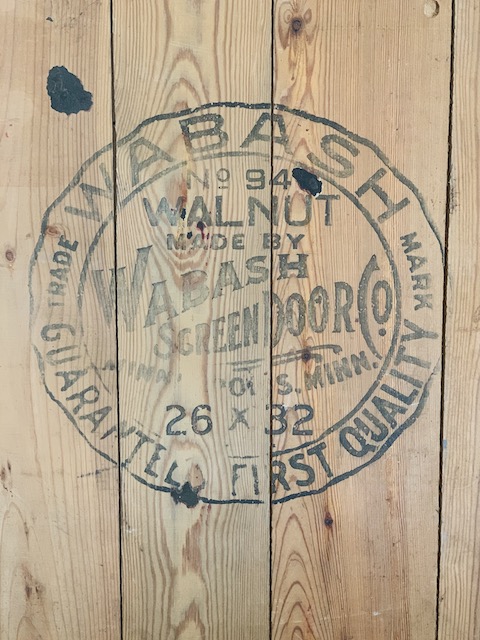 wood mark on the cover