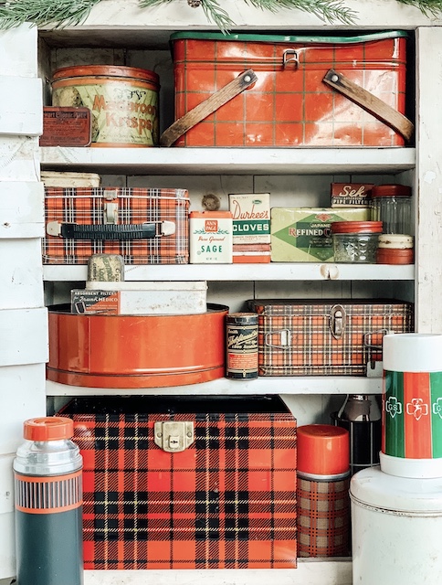 Thermos, Kitchen, Vintage Red Tartan Plaid Thermos