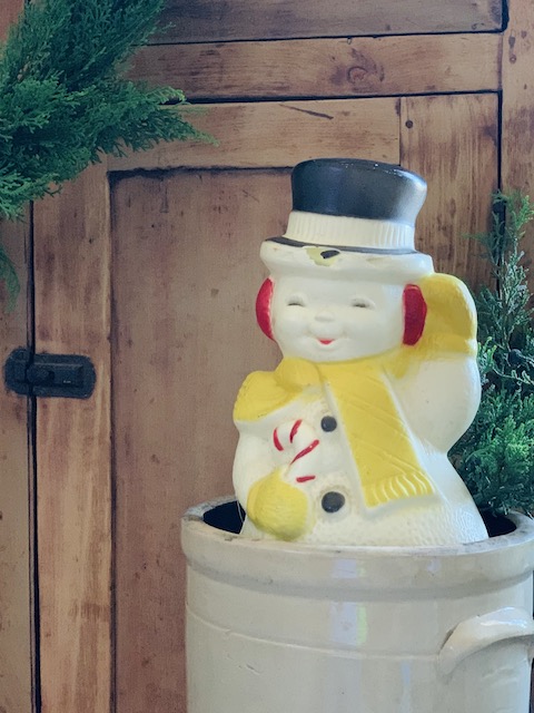 snowman blow mold