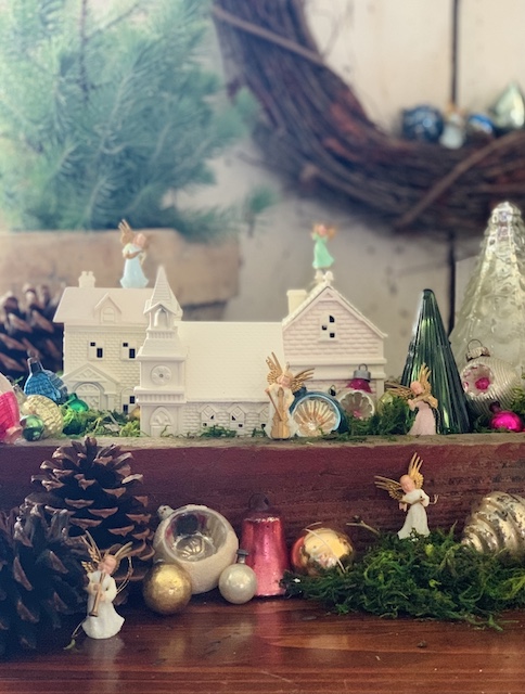 a view of my diy christmas village