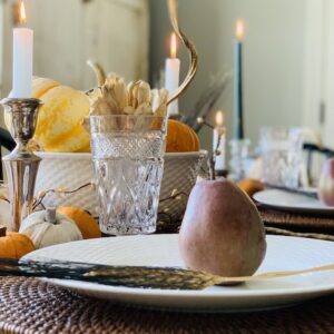 a place setting up close