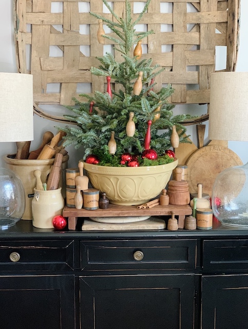 Christmas Tree In The Kitchen - MY WEATHERED HOME