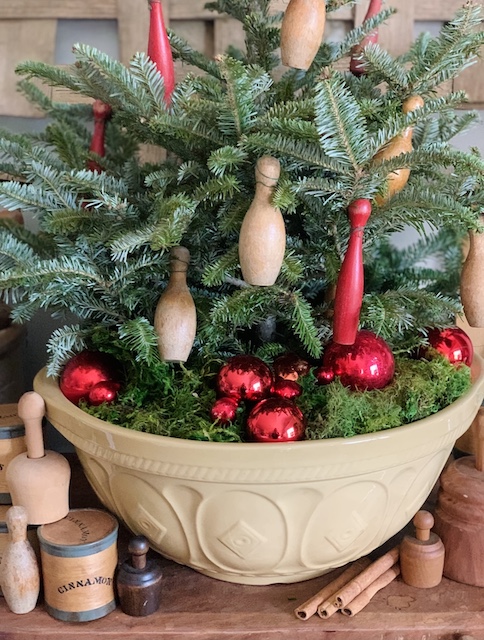ornaments in the bowl