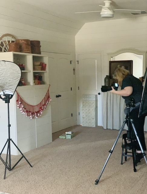 photographing in the bonus room