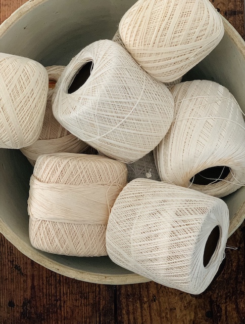 a bowl of yarn