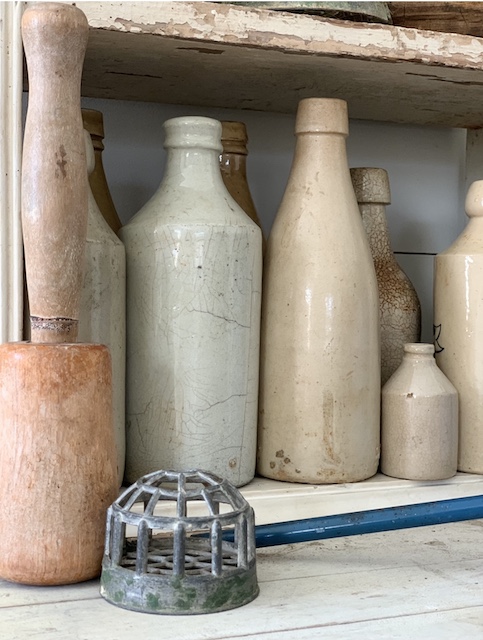 side view of bottles