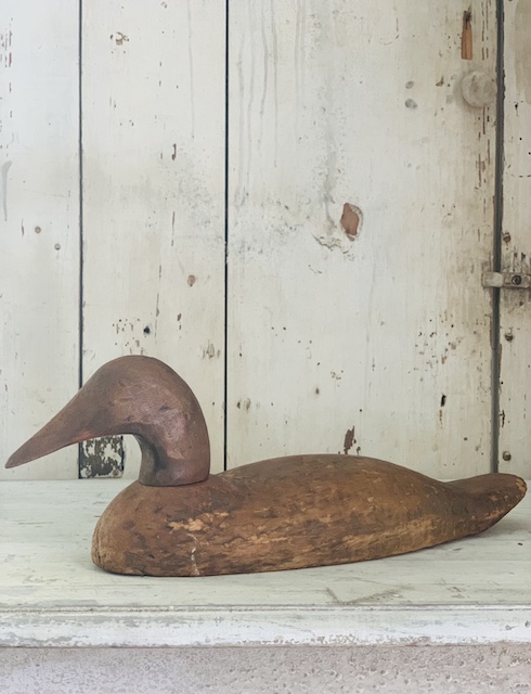 wooden duck carved