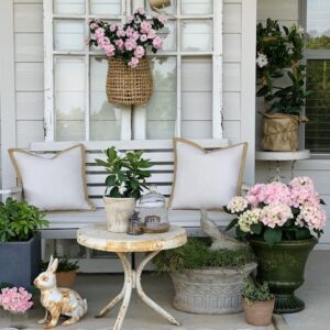 Simple Spring Back Porch -