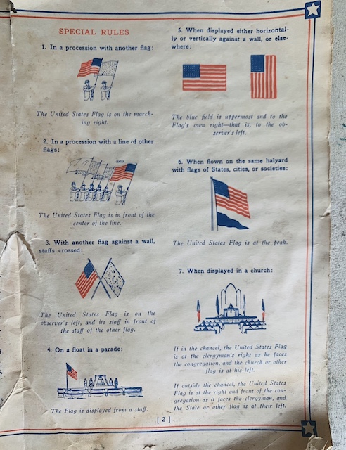 side 3 of How To Display And Respect Our Flag