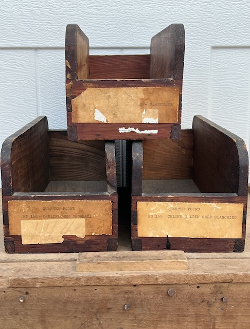 a set of three boxes from my antique haul