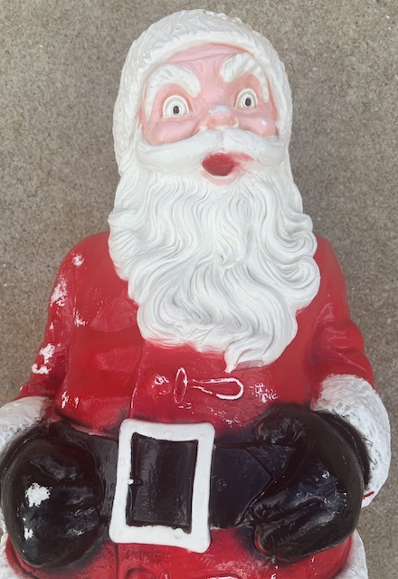 santa blow mold all cleaned up
