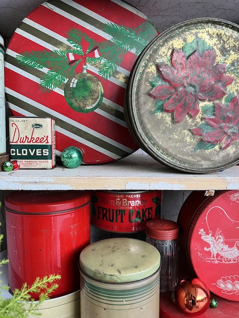 Vintage Christmas Tins: Easy Styling Tips and Tricks - MY WEATHERED HOME